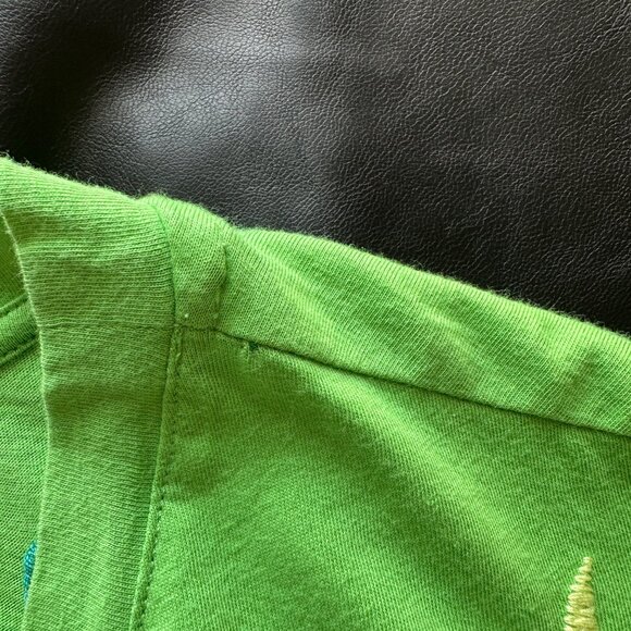 Johnny Was Averi Relaxed Tee Womens Size M Heavily Embroidered Boho Artsy Green - Picture 6 of 9